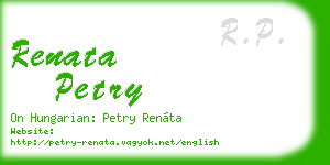 renata petry business card